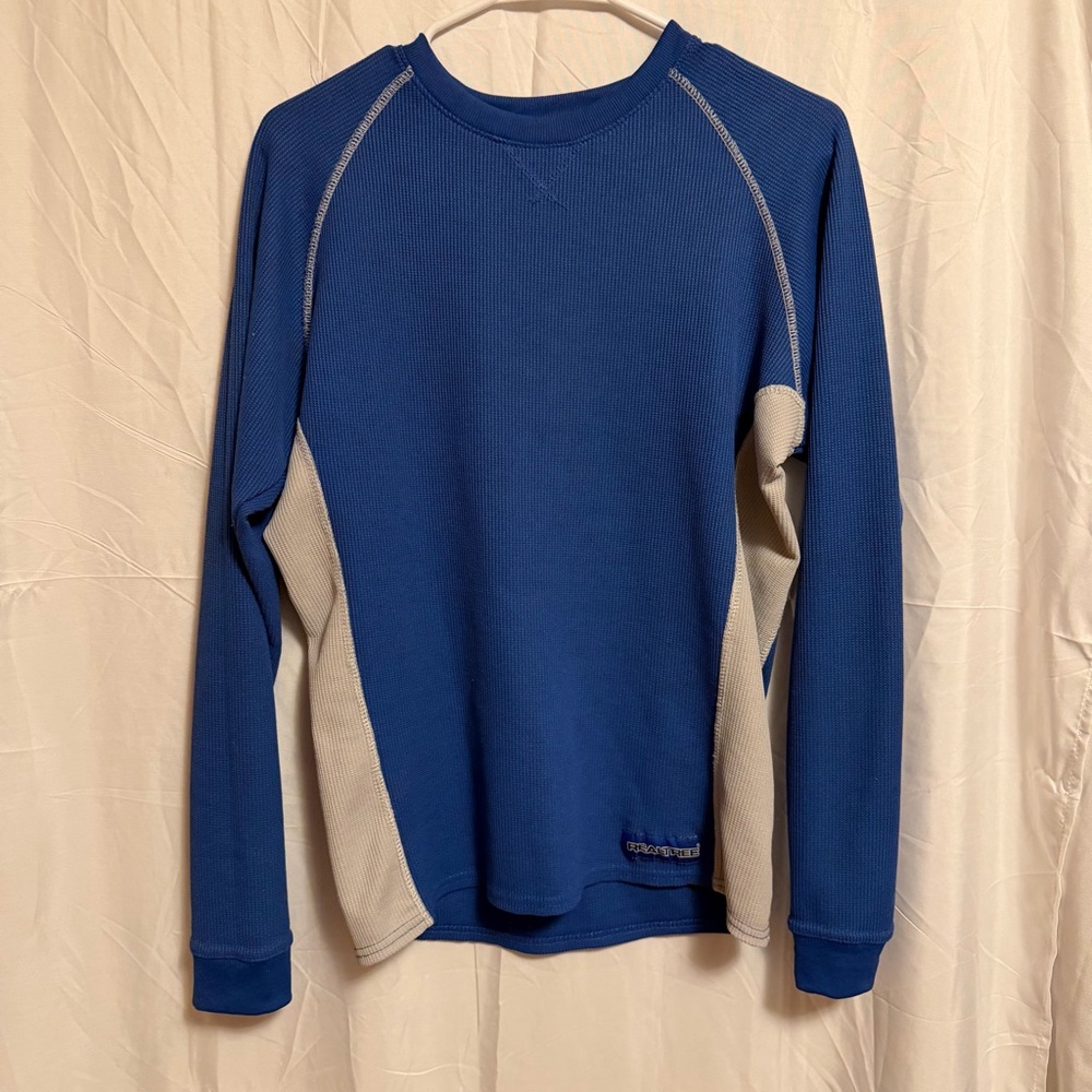 Realtree Blue and Beige Waffle Knit‎ Shirt